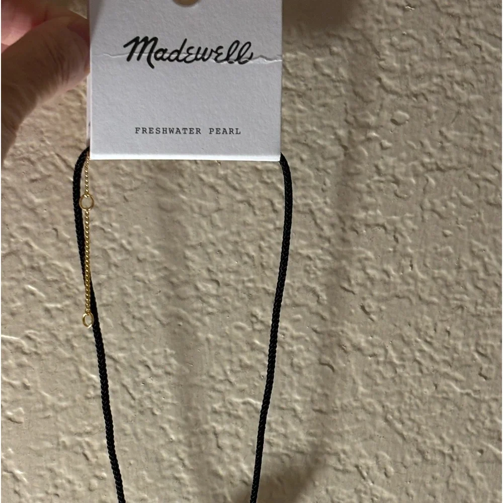 BRAND NEW Madewell Organic Freshwater Pearl Cord Necklace - Picture 7 of 11